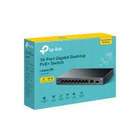 TP-LINK LS1210GP 10 PORT GİGABİT 8xPOE 61W +1SFP gigabit YONETILMEZ SWTCH - 1